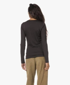 No Man'S Land Jersey Longsleeve T-Shirt - Dark Mocha -Mode Kleding 230802 53fda5ab b42c 42fd 9611 306446b58d94