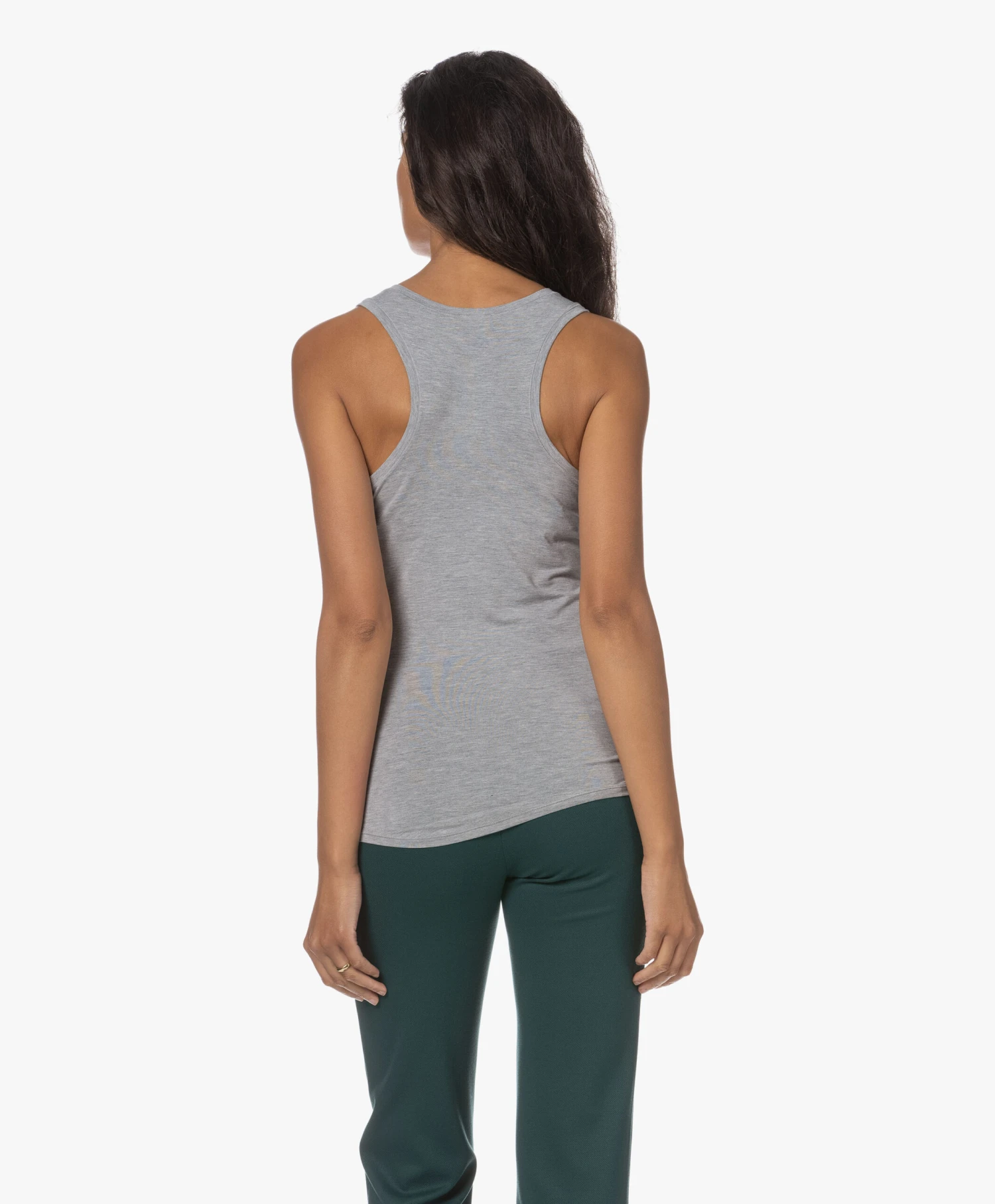 Hanro Modal Yoga Tanktop - Grit Melange 4 Hanro Modal Yoga Tanktop - Grit Melange - Afbeelding 4