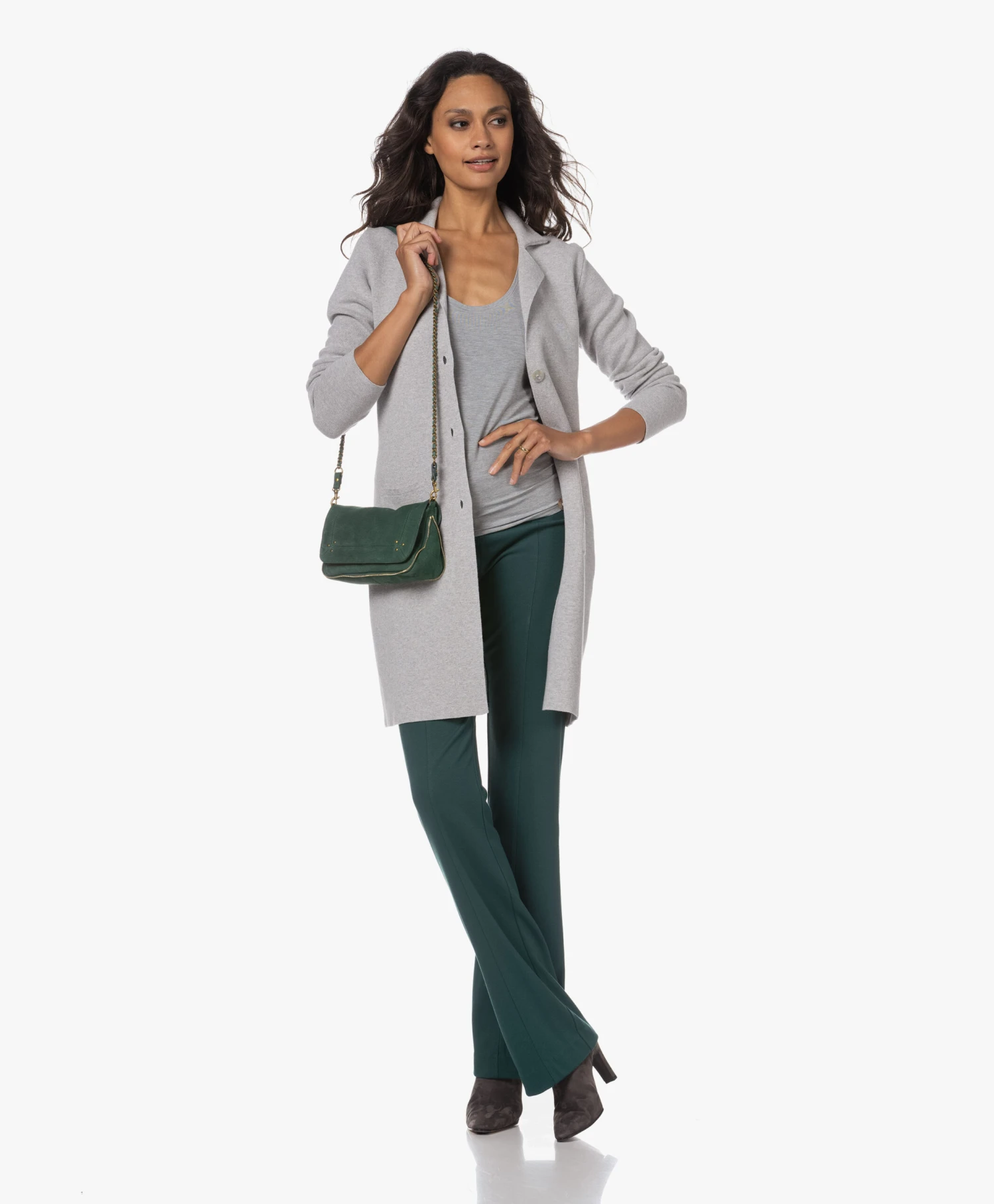 Hanro Modal Yoga Tanktop - Grit Melange 2 Hanro Modal Yoga Tanktop - Grit Melange - Afbeelding 2