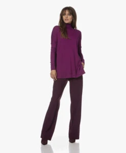 Japantky Myza Straight Travel Jersey Broek - Prune -Mode Kleding 230803 1ea00780 489c 4231 803b 750810048a48