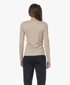 No Man'S Land Jersey Longsleeve T-Shirt - Soft Oat -Mode Kleding 230803 3747dfe1 1a3f 49a2 a027 838f522f171c