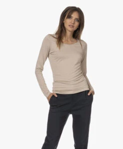 No Man'S Land Jersey Longsleeve T-Shirt - Soft Oat -Mode Kleding 230803 52743994 af2b 4c44 97dc 6d86f3487285