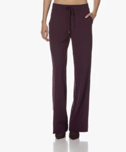 Japantky Myza Straight Travel Jersey Broek - Prune