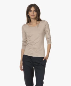 No Man'S Land Jersey Longsleeve T-Shirt - Soft Oat