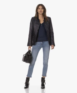 Zadig & Voltaire Tyler Cecilia Wild Mirror Leren Enkellaarzen - Zwart -Mode Kleding 230803 ec85a912 a3a5 481c abbc 9862214c7329