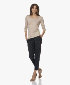 No Man'S Land Jersey Longsleeve T-Shirt - Soft Oat -Mode Kleding 230803 ef2cff61 13fa 4bc2 9be2 1f2c8b3f75b7