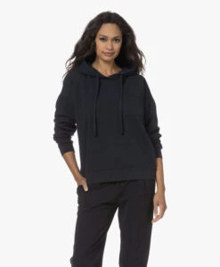 Neeve The Penelope Bio Katoenen Capuchontrui - Navy