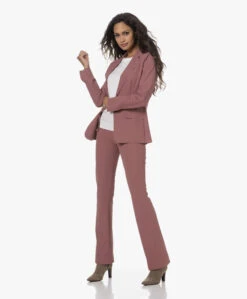 Japantky Zaya Flared Travel Jersey Broek - Mauve -Mode Kleding 230808 254ba763 4a26 481f 82db a1a8a251da48
