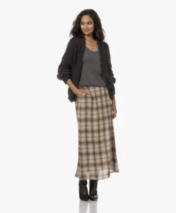 Diega Jabo Geruite Maxi Rok - Multi Bruin -Mode Kleding 230808 2aa3214a a114 493b bcfe 3276f6d69cac