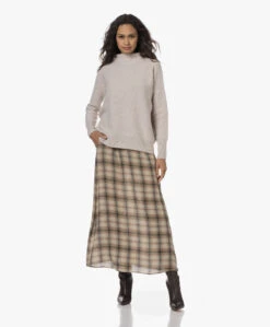 Diega Jabo Geruite Maxi Rok - Multi Bruin -Mode Kleding 230808 79435574 8a0d 4673 ac5c 7f463575f364