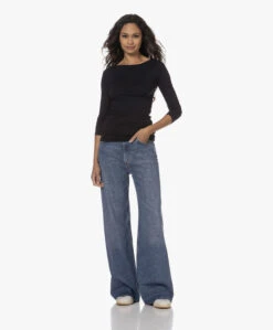 Majestic Filatures Soft Touch Boothals Longsleeve - Marine -Mode Kleding 230808 79605a4f 8740 4366 8752 148e113528d5