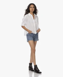 Citizens Of Humanity Marlow Raw Hem Denim Short - Sail -Mode Kleding 230808 7a555176 e169 401b 8e91 8903577ad1dd