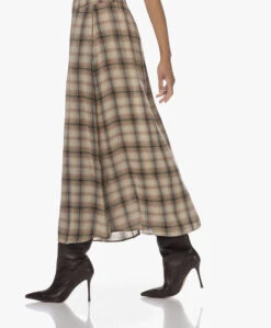 Diega Jabo Geruite Maxi Rok - Multi Bruin -Mode Kleding 230808 8cd81f78 fabb 4385 b4cd 4fcea47c331b