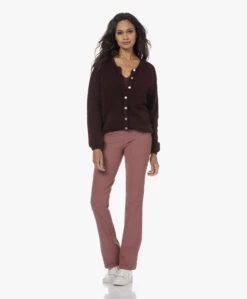 Japantky Zaya Flared Travel Jersey Broek - Mauve -Mode Kleding 230808 b1740f88 d098 478d b88d 267568c473b3