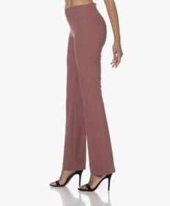 Japantky Zaya Flared Travel Jersey Broek - Mauve -Mode Kleding 230808 c13d6f13 4879 4324 8e05 4e80efdcca01