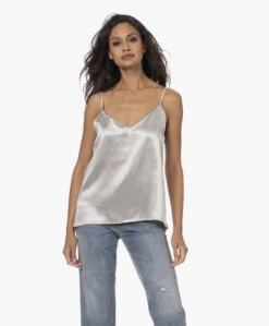 By Dariia Day Mulberry Zijden Camisole - Zilvergrijs -Mode Kleding 230808 cdf1f193 98c0 4ab0 9730 d68876affbe2