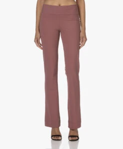 Japantky Zaya Flared Travel Jersey Broek - Mauve