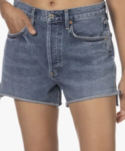Citizens Of Humanity Marlow Raw Hem Denim Short - Sail -Mode Kleding 230808 d3955ea9 1bf3 4e85 b8c3 8d51c4764440