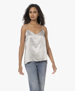 By Dariia Day Mulberry Zijden Camisole - Zilvergrijs -Mode Kleding 230808 e9df3a8d ff86 4338 9ad7 a0c0e609ee1d