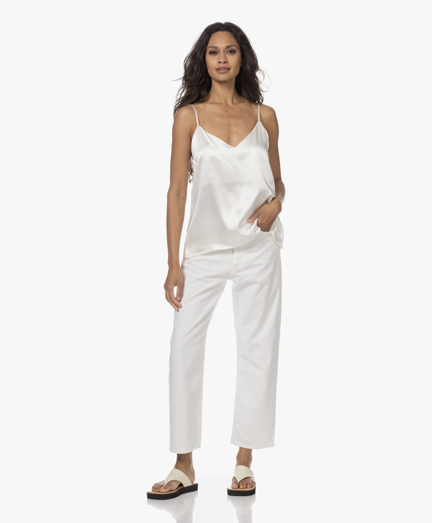 Agolde 90'S Cropped Jeans Met Rechte Pijpen - Salt 12 Agolde 90'S Cropped Jeans Met Rechte Pijpen - Salt - Afbeelding 12