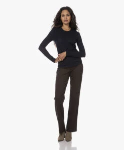 Belluna Forever Katoen-Cashmere Longsleeve - Navy -Mode Kleding 230809 323375c2 23ab 4293 ac8b 6487770b4fed