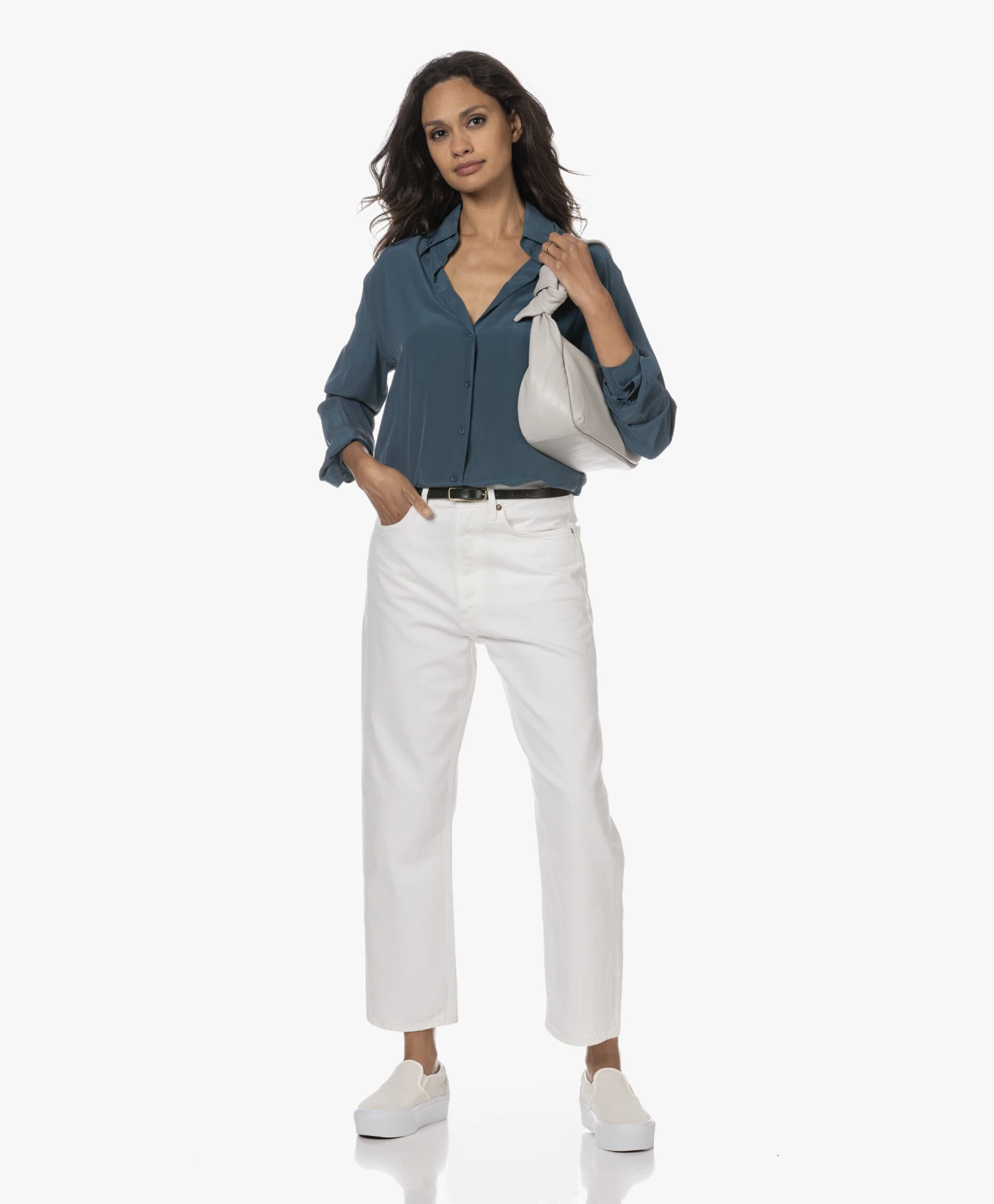 Agolde 90'S Cropped Jeans Met Rechte Pijpen - Salt 13 Agolde 90'S Cropped Jeans Met Rechte Pijpen - Salt - Afbeelding 13