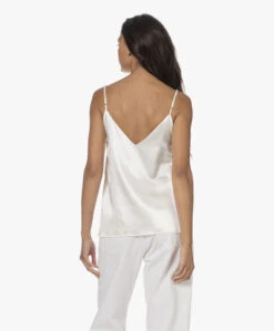 By Dariia Day Mulberry Zijden Camisole - Powder White -Mode Kleding 230809 5ca33cc5 1a02 4f32 a53f 55e6e6a470d0