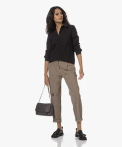 Japantky Shira Travel Jersey Peg Pantalon - Walnut -Mode Kleding 230809 6a6ff731 4f4f 4c17 abe3 5a217eaca8b4