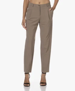 Japantky Shira Travel Jersey Peg Pantalon - Walnut