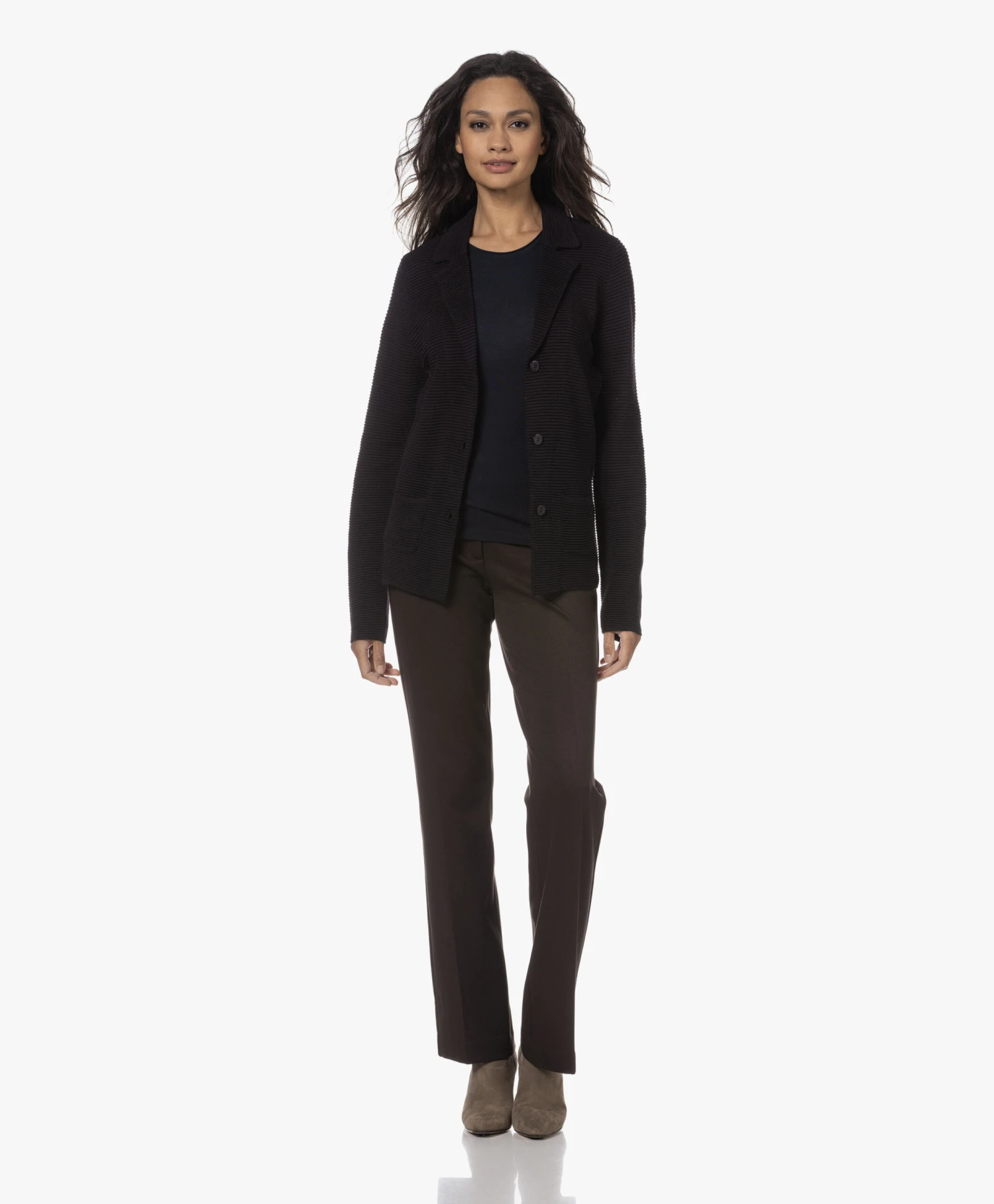 Panara Suède Leren Enkellaarzen - Taupe 2 Panara Suède Leren Enkellaarzen - Taupe - Afbeelding 2