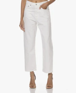 Agolde 90'S Cropped Jeans Met Rechte Pijpen - Salt