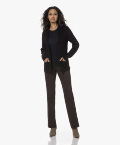 Belluna Forever Katoen-Cashmere Longsleeve - Navy -Mode Kleding 230809 fe0003b5 167c 42c5 8458 91c24683574e