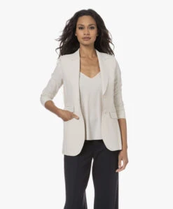 Japantky Yuu Getailleerde Blazer - Linen -Mode Kleding 230810 6cf58b6c c586 44f0 be30 d88484b5a71d