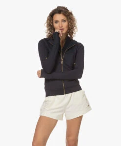 Deblon Sports Zoe Sweatvest Met Capuchon - Zwart -Mode Kleding 231603 0bc4fe1d d130 4836 835e 0633f7f1af57