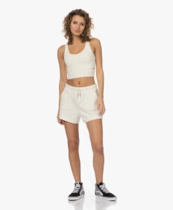 Deblon Sports Sarah Tech Jersey Cropped Top - Off-White -Mode Kleding 231603 16724e4f 1bbb 4fb2 8697 5ad9f4fb4fe5