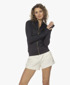 Deblon Sports Zoe Sweatvest Met Capuchon - Zwart -Mode Kleding 231603 335deeed 894a 454f 986d f5370373e832