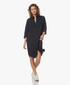 Penn&Ink N.Y Linnen Blousejurk - Navy -Mode Kleding 231603 62361d6f 191d 470e bd1e ec2beb829904