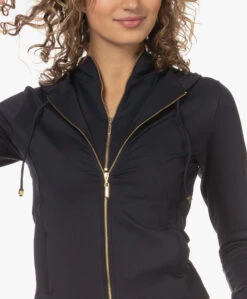 Deblon Sports Zoe Sweatvest Met Capuchon - Zwart -Mode Kleding 231603 6fb03380 922a 4991 9281 a8cf1c8472e1