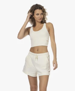 Deblon Sports Sarah Tech Jersey Cropped Top - Off-White -Mode Kleding 231603 a3128793 1e01 43c8 ba7a 65d780b79d37