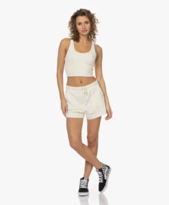 Deblon Sports Sarah Tech Jersey Cropped Top - Off-White -Mode Kleding 231603 a54cd805 1d25 4cf2 aadf 0fc8b70c2d87