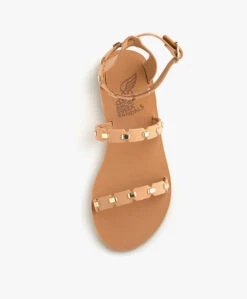 Ancient Greek Sandals Coco Leren Stud Sandalen - Natural -Mode Kleding 24197f3f eaa1 4ba7 84d7 1f755cfd9cd5 278