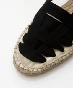 Castañer Jean Espadrille Sandalen - Ivoor/Zwart -Mode Kleding 2432afa7 a301 41c2 a625 9445a5ab94ca 08