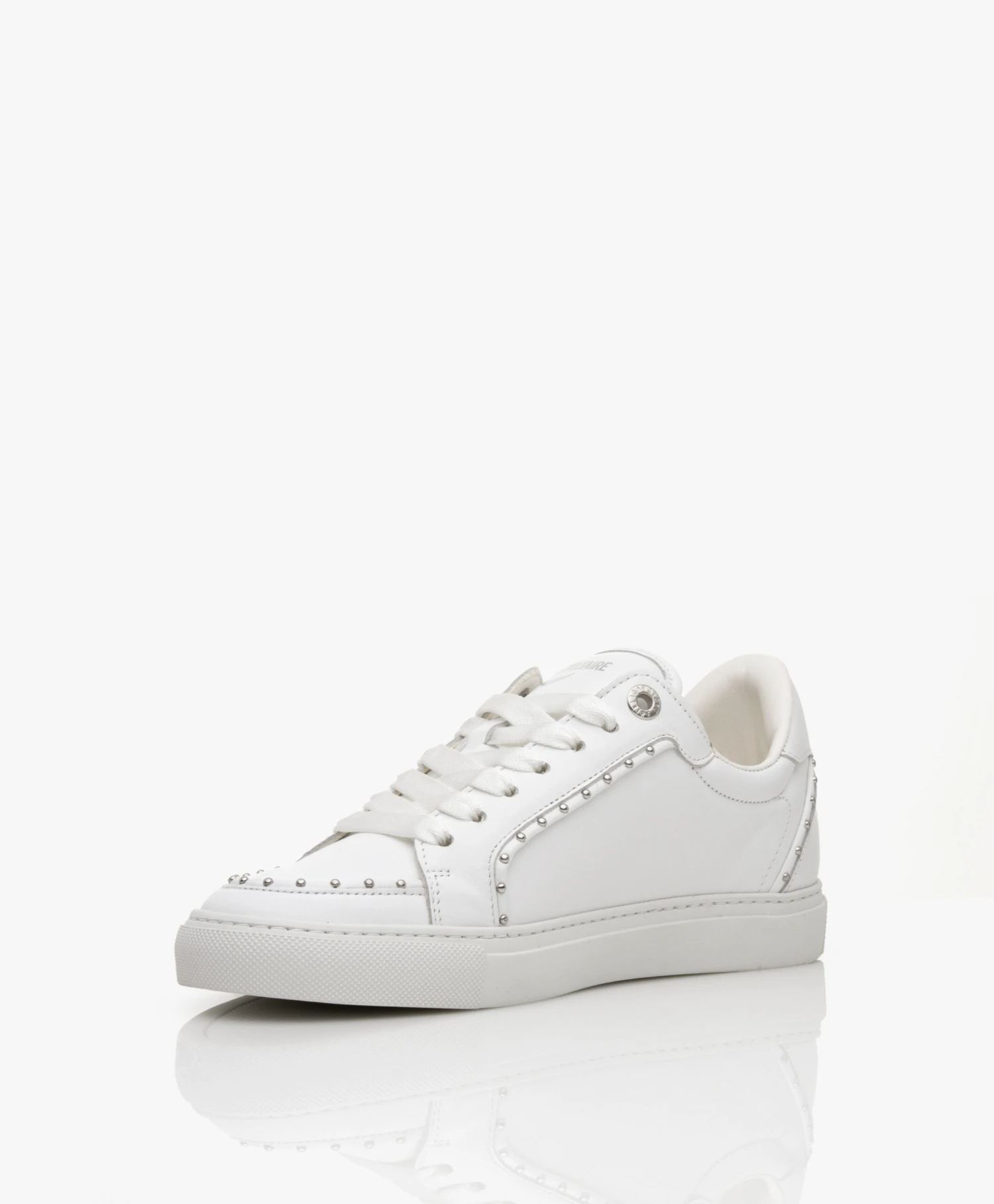 Zadig & Voltaire Zv1747 Smooth Kalfsleren Sneakers Met Studs - Wit 12 Zadig & Voltaire Zv1747 Smooth Kalfsleren Sneakers Met Studs - Wit - Afbeelding 12