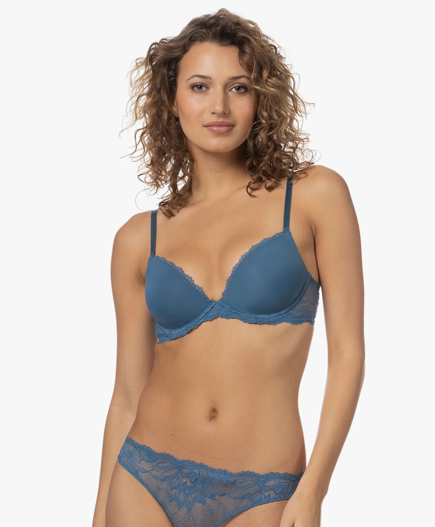 Calvin Klein Seductive Comfort Demi Lift Bh - Midnight 11 Calvin Klein Seductive Comfort Demi Lift Bh - Midnight - Afbeelding 11