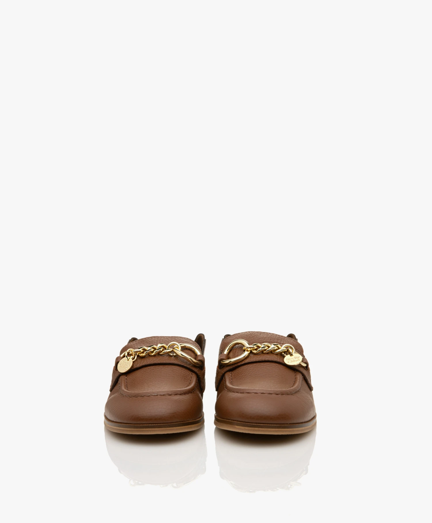 See By Chloé Aryel Leren Loafers/Mules - Cognac 5 See By Chloé Aryel Leren Loafers/Mules - Cognac - Afbeelding 5