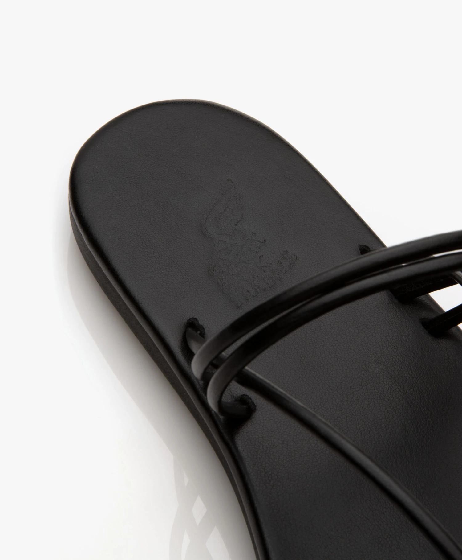 Ancient Greek E Leren Teensandalen - Zwart 8 Ancient Greek E Leren Teensandalen - Zwart - Afbeelding 8