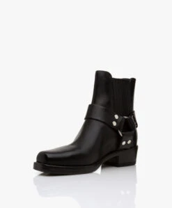 Re/Done Cavalry Leren Enkellaarzen - Zwart -Mode Kleding 290d001c a996 4a48 b500 fe97740ca9ca 07