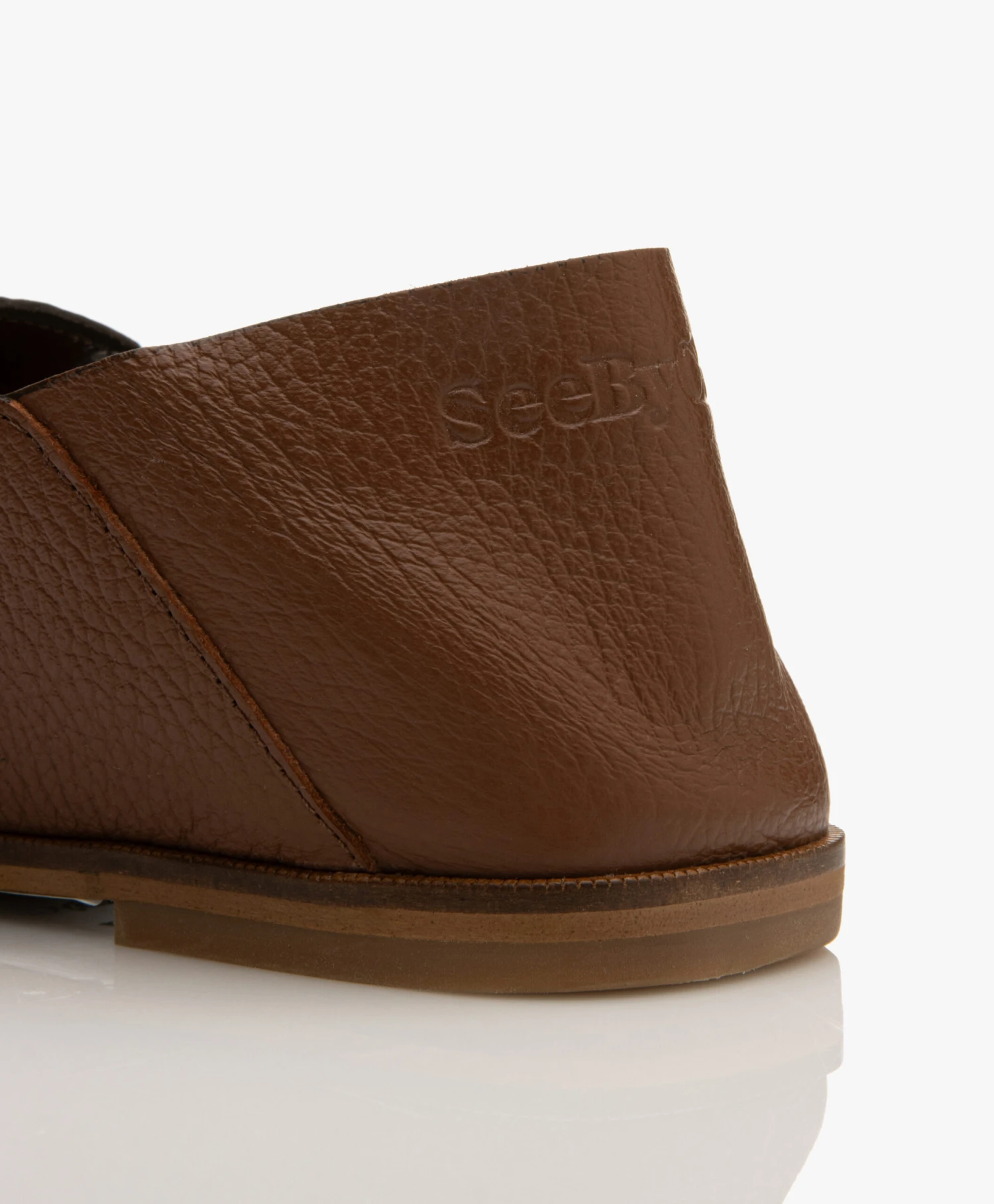 See By Chloé Aryel Leren Loafers/Mules - Cognac 6 See By Chloé Aryel Leren Loafers/Mules - Cognac - Afbeelding 6