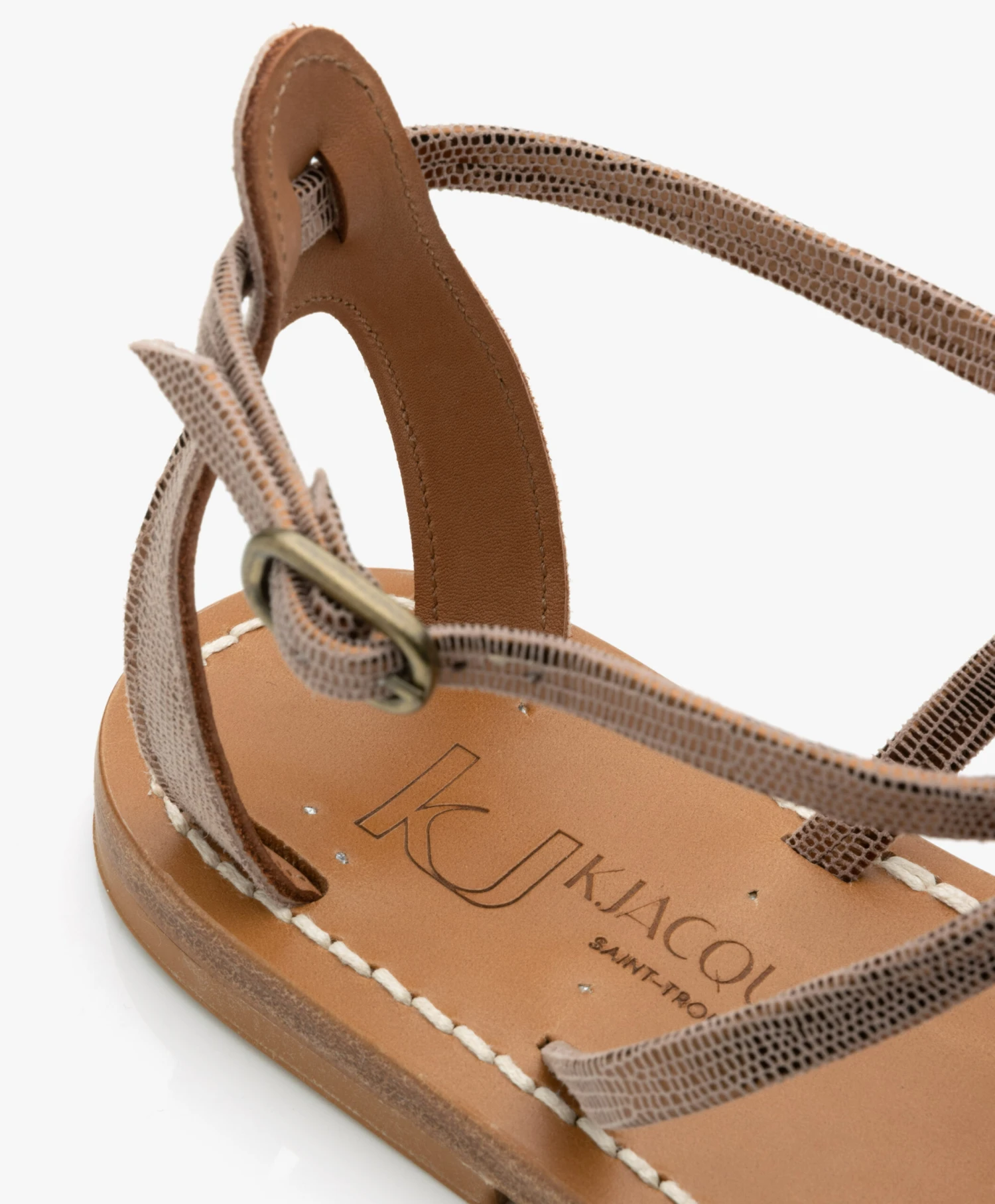 K. Jacques St. Tropez Buffon Leren Metallic Sandalen - Disco Bronze 10 K. Jacques St. Tropez Buffon Leren Metallic Sandalen - Disco Bronze - Afbeelding 10