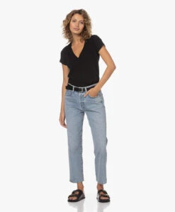 Iro Uzuma Rib Katoenen V-Hals T-Shirt - Zwart 21 Iro Uzuma Rib Katoenen V-Hals T-Shirt - Zwart -Mode Kleding 321de0d3 a7b1 4192 89de 78b33fa2f31a 150